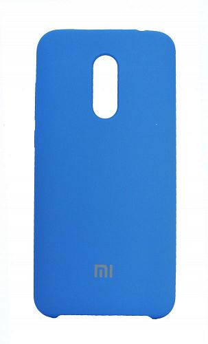 Силиконовый чехол с матовой текстурой для Redmi 5 Plus (Голубой) — фото